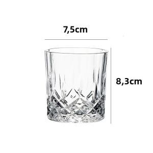 2 Chiếc 230ml Ly Thủy Tinh Pha Lê Đựng Rượu Whisky Trong Suốt Đáy Phẳng Họa Tiết Nổi Dùng Được Cho Rượu Vang Nước Uống Có Thể Tái Sử Dụng An Toàn Với Máy Rửa Chén