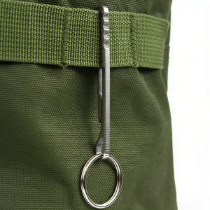 Stainless Steel EDC Tool Wallet - Multi-functional Keychain Carabiner Money Clip Essential Outdoor Camping Accessories