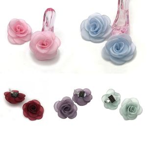 NAMSHEVA 2pcs Accessories High Heel Wedding Rose Flower Shoes Buckles Charm Buckle Removable Shoe Decorations