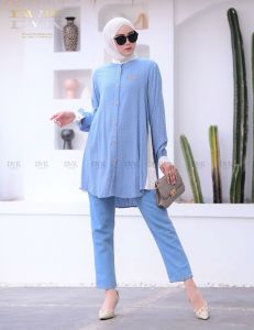 COD-READY NIRINA BLOUSE WANITA TERBARU-BLUS IMPOR WANITA