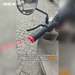 SEAMETAL Daily Commuter Handle Grip Cover Raised Anti Slip Pattern Wear Guard Vibration Relief Motorcycle Gear