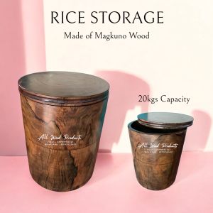 Rice Storage made of magkuno wood 20kg Capacity