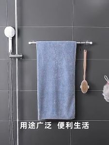 CQQC 3 Pcs/Set Curtain Rod Shelf Bracket / Nail-Free Adjustable Holders / Self Adhesive Wall Hooks