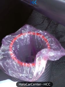 ถังขยะ ถังขยะพับได้ ถังเก็บของในรถ ถังขยะในรถยนต์ พับเก็บได้ มีหูหิ้ว ประหยัดพื้นที่ Car trash can สารพัดประโยชน์ (ไม่มีฝาปิด)SP117