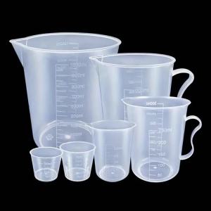 100ml Kitchen Food Grade Measuring Cup Lidless with Lid Scale PC High Temperature Resistant Milk Tea Shop Plastic Beaker
