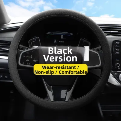 Ultra Thin Absorbent Silicone Steering Wheel Cover Anti-Slip Sweat Absorbing Universal Fit for Cars Women Friendly Purple Steering Wheel Cover for Summer Driving