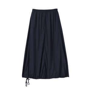 กระโปรงยาวผู้หญิง Bluewedian ฤดูร้อนปี 2025 ทรงเอ กางเกงขาสั้นฤดูร้อนแบบปรับได้ 2 ชั้น กางเกงขายาวระบายอากาศได้ดี ขอบเอวยางยืด