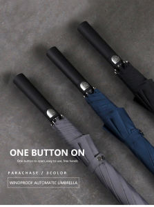 Parachase Large Long Handle Rain Umbrella Big Size Men Business Windproof