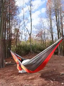 COD Hammock Duyan Camping Hiking Portable Double Outdoor Single With Storage Bag Travel lazy Hammock Parent SKU: -