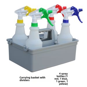 Plastic Handheld Cleaning Basket Set Hotel Housekeeping Company Hospital Miscellaneous Storage Multi-Functional Cleaning Basket