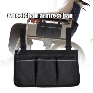 Wheelchair Armrest Bag Wheelchair Side Pouch Wheelchair Armrest Pocket