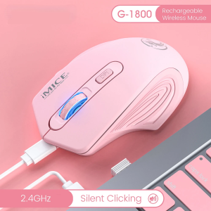 NexusClick 2.4G USB Rechargeable Wireless Mouse Plug&Play Silent Click Optical Mouse Office Gaming Mice For Business Laptop Mac