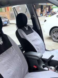 9pcs Butterfly Pattern Car Seat Covers Set 5 Seat Universal Car Seat Cushion Fit Sedan/SUV/Pick up