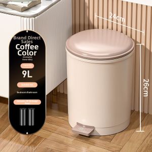 HANSHILIUJIA | Creative Large Capacity Covered Trash Bin Pedal Operated