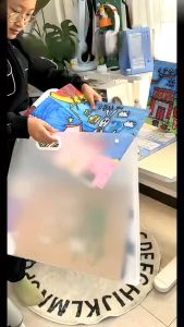 Large A2 Paper Organizer Document Case Portable Drawing Paper Holder Waterproof Case For Documents