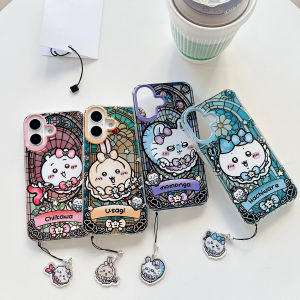 Chiikawa Gradient Hachiware Usagi Mobile Phone Case Protection for  15Plus Xiaomi M Cute Cartoon Design UV Printed Acrylic Shell