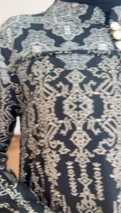 Gamis Wanita Terbaru Murah Busui Elegan Kekinian Dress Motif Batik Glamz Iliya 9