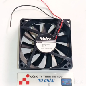 Quạt 8Cm Dày 1.5Cm / Điện áp DC 24V Loại 2 dây nối nguồn (Quạt tháo máy LK)