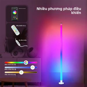 Đèn Sàn LED RGB Điều Khiển Từ Xa & Ứng Dụng Đồng Bộ Nhạc Đèn Trang Trí Hiện Đại Cho Phòng Ngủ Phòng Khách Chơi Game Có Thể Điều Chỉnh Độ Sáng Lên Xuống