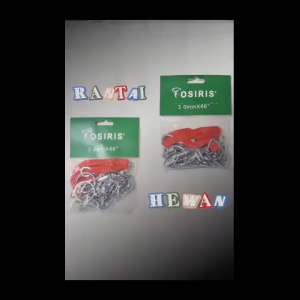 Rantai Besi Hewan Anjing Monyet Kucing Dog Monkey Chain Osiris 2mm 25mm 3mm 35mm 4mm panjang 13meter