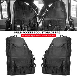 Roll Bar Storage Bag Cage Cargo For Jeep Wrangler JK JKU JL 4-Door 2007-2019 Saddle Bag Multi-Pocket Organizers Tool Storage Bag
