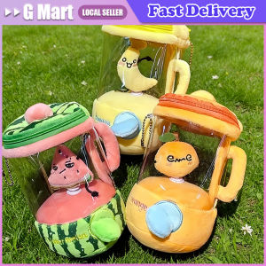 16cm Funny Carrot Juicer Plush Toy Drawstring Rotating Bag Pendants Stuffed Plush Toys Carrot/Flower Blender Toy