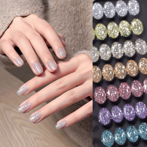ยาทาเล็บเจล MlANEL 12 มล. สี Phantom Rhinestone สำหรับผสมสี ทาเล็บฮาโลวีนและฤดูหนาว