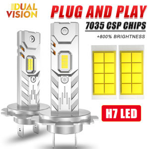 2PCS H7 H4 LED Lights H11 H8 H9 H1 HB3 HB4 for Car Headlight 1000000LM Mini Wireless +800% Bright Spotlights Automobile Lamp 12V