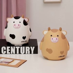 [SG SELLER]Piggy BankCute Cow Money Bank for Boys and GirlsChildrens Shatterproof Coin BankBest Birthday for Children