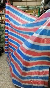 Bạt cao su che nắng mưa ( Sọc 3 màu - Khổ 2m )