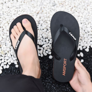 Flip Flops Men Summer Trendy Outdoor Non-Slip Stylish Flip-Flops Youth Casual Beach Guangdong Sandals