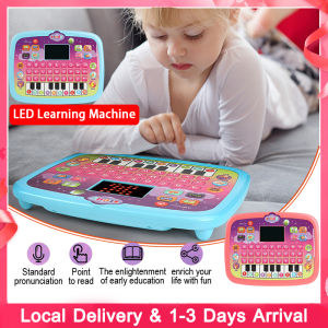 Kids Educational Learning Laptop with LED Screen Tablet Computer Toys Alphabet Keyboard Songs Piano Toy Tablet Mainan Bayi