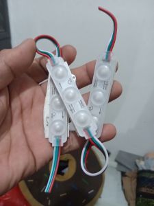 Lampu kolong kanal bis bak truk kontainer 10 pcs  led running RGB jalur 3 pin komplit sudah dirangkai request panjang kabel/led tinggal pasang custom ikut irama driver sein kananmundystop lampu senja kota super terang