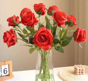 Hoa Hồng Lụa Decor Cao Cấp Hoa Giả Dùng Trang Trí Nhà Cửa Trang Trí Sự Kiện Đám Cưới Phụ Kiện Chụp Hình 51cm