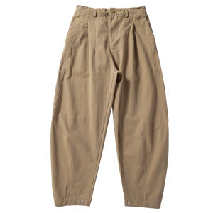 กางเกงลำลองผ้าฝ้ายซักได้ กางเกงขายาวทรงหลวมสีขาว กางเกงขายาวทรงหลวมสไตล์ใหม่สำหรับฤดูใบไม้ผลิและฤดูใบไม้ร่วง