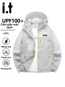 izzue | Anti-UV Quick Dry Hooded Icy Silk Thin Mens Skin Coat