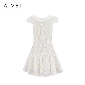 AIVEI | Hepburn Style Lace and Backless Summer Dress
