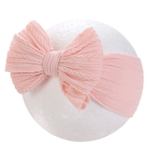 Solid Cable Bows Baby Headbands for Child Nylon Layers Kids Elastic Hairbands Headwraps Newborn Boys Girls Hair Accessories