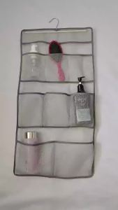 8 Grids Wall-mounted Sundries Organiser non-woven Fabric Closet Storage Mesh Bag Pocket Clear Hanging Over The Door Cloth Box