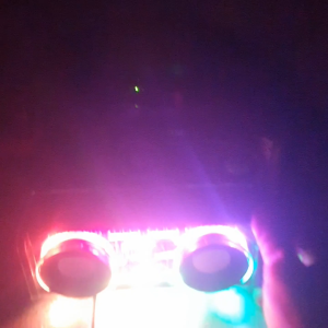 V8 LED TWS Dual Speakers Transparent Bass Vibro-sound Mechanical Wireless BT Speakers