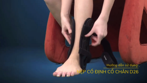 Nẹp cổ chân Tynor D26 cố định cổ chân bong gân hoặc căng cơ phù hợp mọi kích thước
