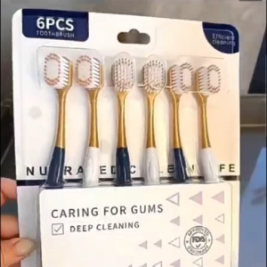 Toothbrush Family Set Ultra Fine Soft Bristle Toothbrush Healthy Clean Teeth (Set Of 6)