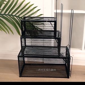 กรงดักหนู สปริงคู่โครงหนา S M L กับดัก กำจัดหนูบ้าน แบบไม่ต้องใช้ยาเบื่อ มีฐานและที่เกี่ยวอาหาร