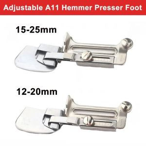 A11 Adjustable Hemming Roller Crimping Folder Binder Presser Foot Shirt Hem Wrap Domestic Of Flat Car Sewing Machine Accessories