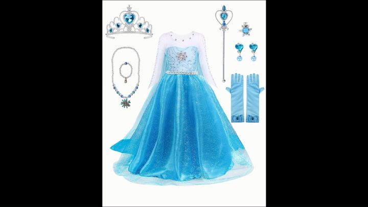 Set Váy Công chúa Elsa hồng - Monmon Baby