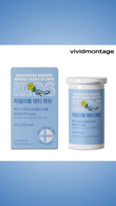 Vivid Montage Xylitol Denti Cube Oral Patented Lactic Acid Bacteria Candy Chewable Candy