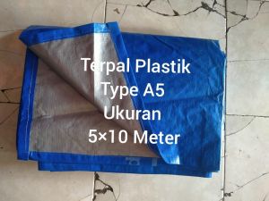 terpal plastik type A5 ukuran 5 × 10 meter