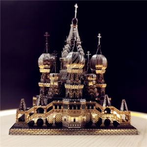 Iron Star Vasili Church Model Paris Notre-Dame 3D Three-Dimensional Metal Puzzle Adult Stress Relief Toys