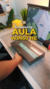 AULA Keyboard Gaming Keyboard WIN 60 HE MAX - Magnetic Switch 60% Layout RGB Lighting PBT Keycaps Metal Plate Wired Connection - Garansi 1 Tahun