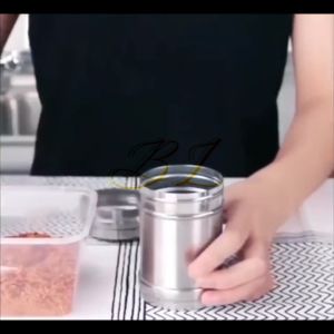 JOL-FASHION 1PC Stainless Steel Seasoning Jar Salt Pepper Herb Shaker